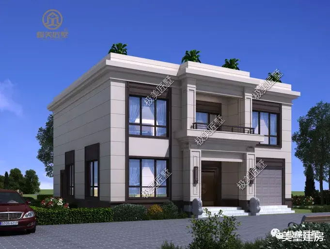 二层平屋顶别墅,外观简约大气,内里布局舒适,值得一看!