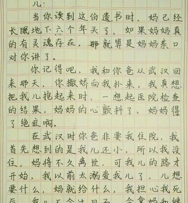 作文|高三一模作文《凶狠的母爱》走红，字迹工整如印刷，内容让人泪目