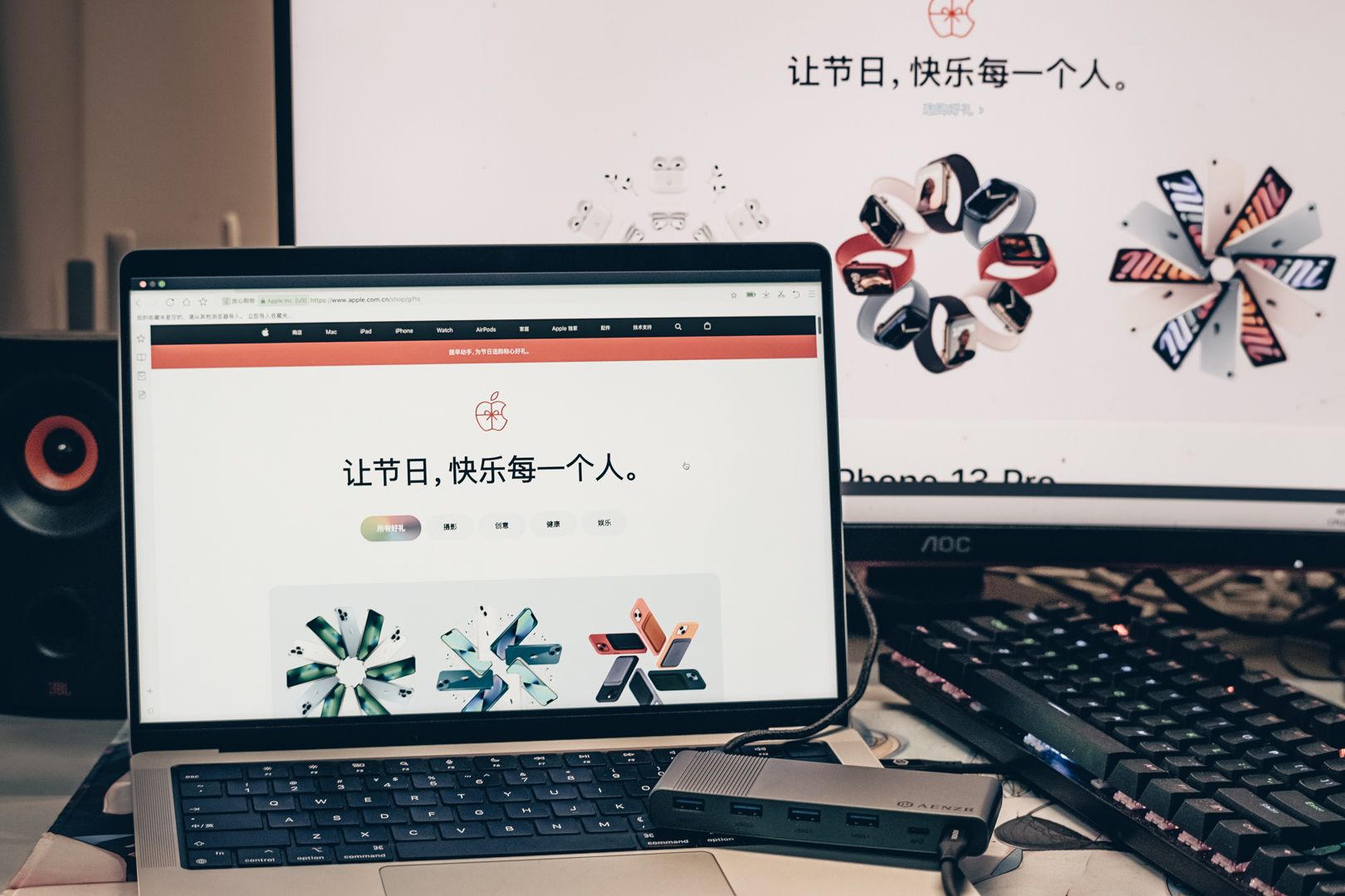 笔记本|体积小巧，接口丰富-AENZR十二合一扩展坞体验