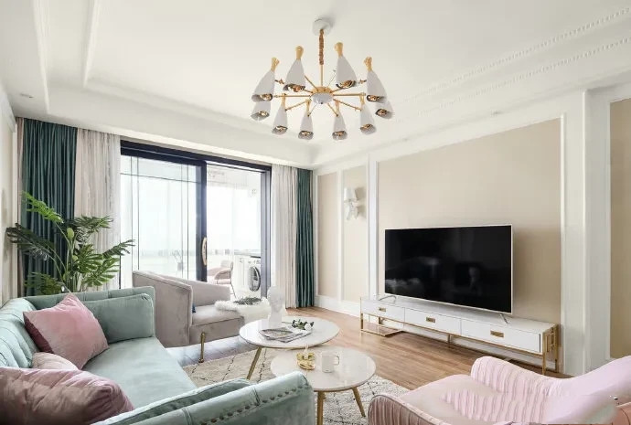 120平米经典美式风新房,简约装修大气又温馨,入户就感觉温馨