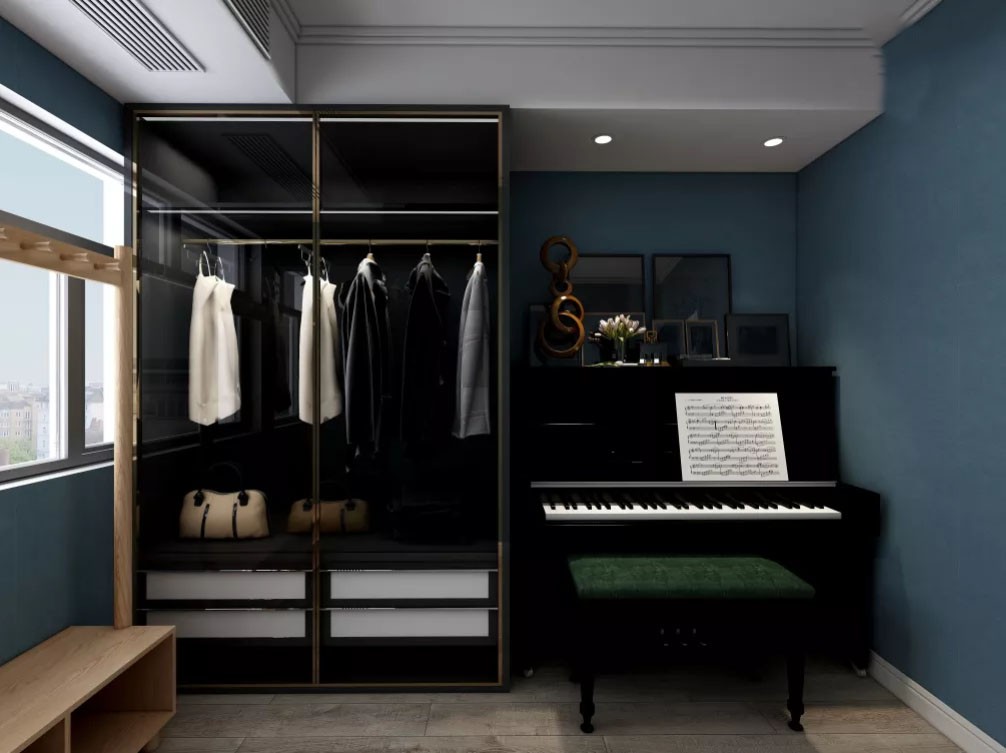 89㎡三房将原本客厅的一半作为主卧？简单实用，颇具年轻气质！