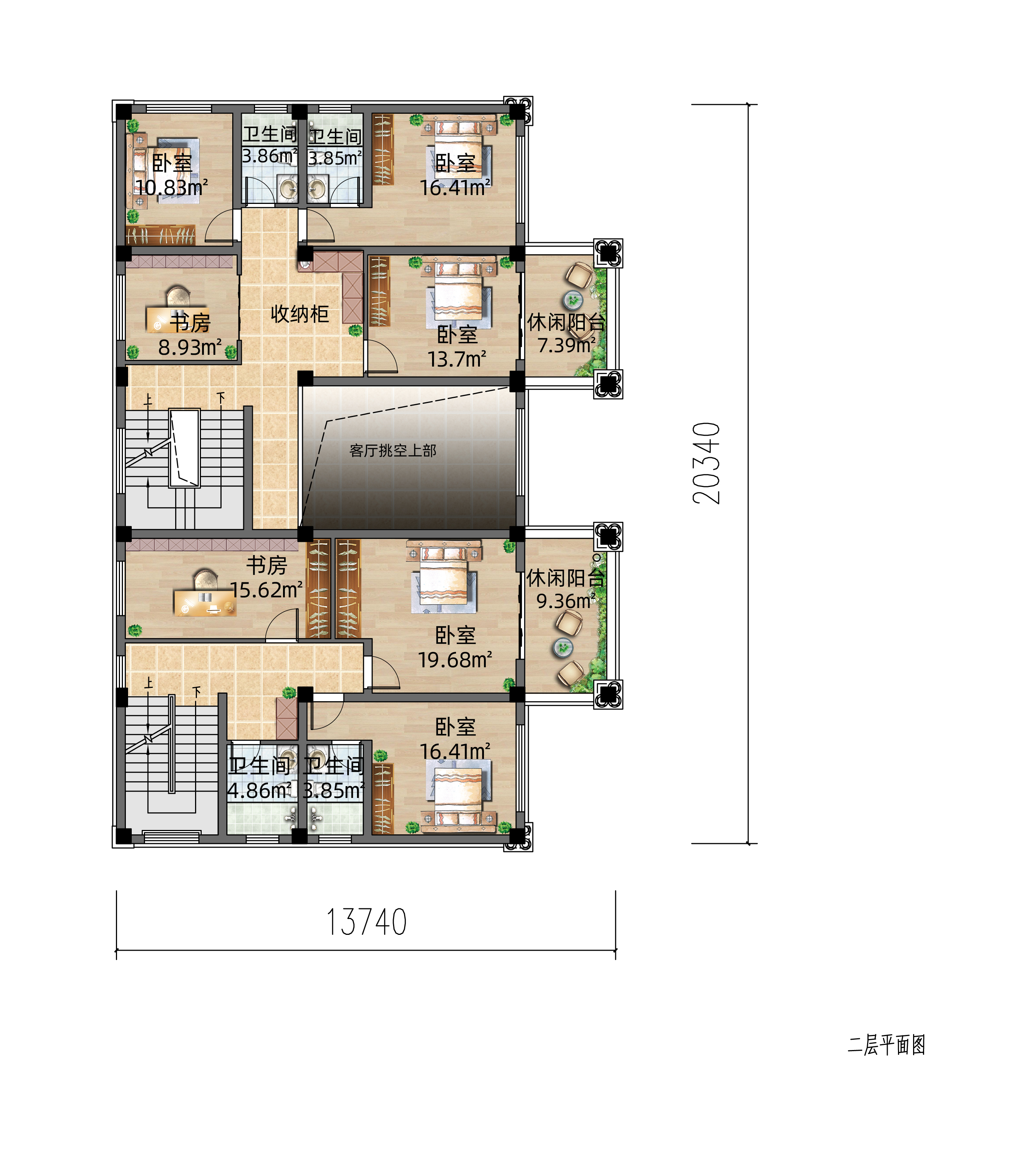 |欧式三层双拼住宅，有私密空间也方便走动