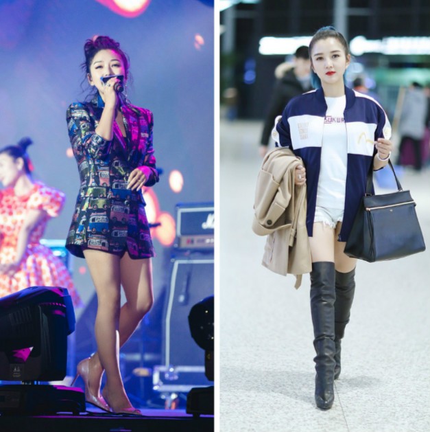 八只爪的猫|何洁胖得“坦荡荡”,录音棚里扮下衣失踪胆真大,腿P得真细