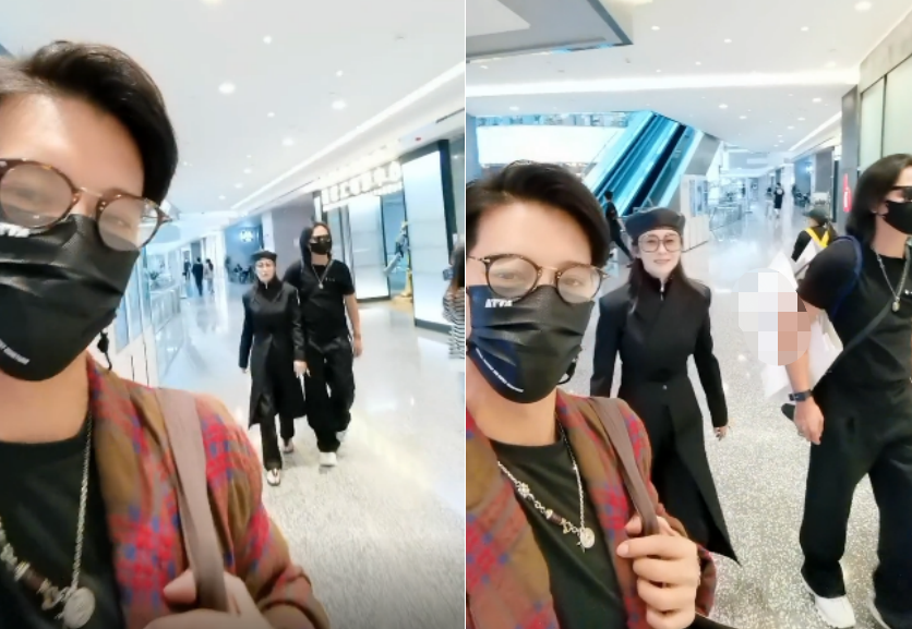 张敏|张敏与小10岁男友逛街被拍！穿一身黑衣气场强，男友帮拎包好贴心