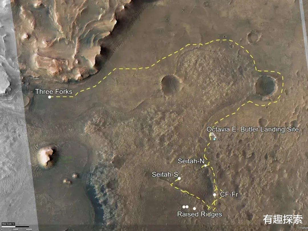 行驶了2.67公里,美国火星毅力号走出\v\字路线,看到了什么?