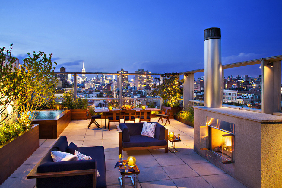 买不起别墅,一定要买顶楼带露台,建一个休闲花园也是不错的选择