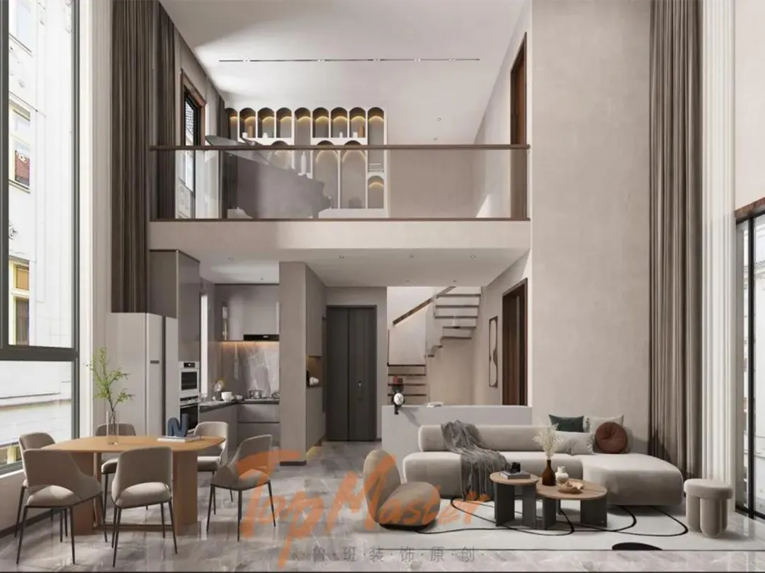 【鲁班装饰】曼掌院墅268㎡侘寂风格,静名禅悦。