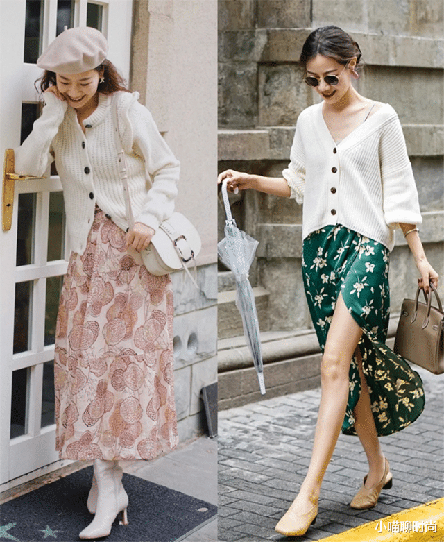 小喵聊时尚|秋天别只会穿卫衣了,今年流行这种“奶奶衫”,时髦百搭又显气质