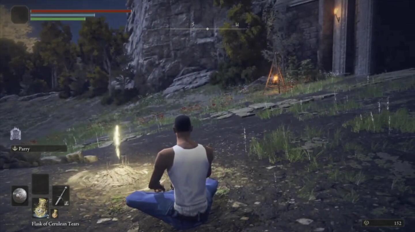 艾尔登法环|GTA圣安地列斯中的主角C.J乱入《艾尔登法环》：还没发售就有mod了？