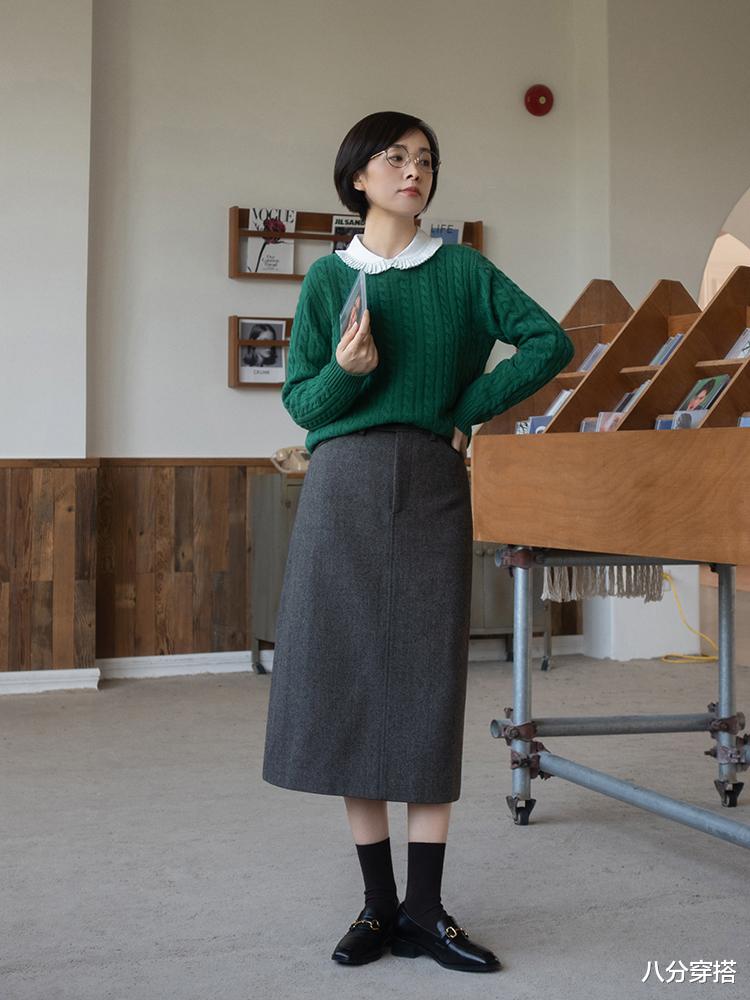 八分穿搭 针织衫怎么穿出新意？从选款和搭配入手，让你从路人变女神