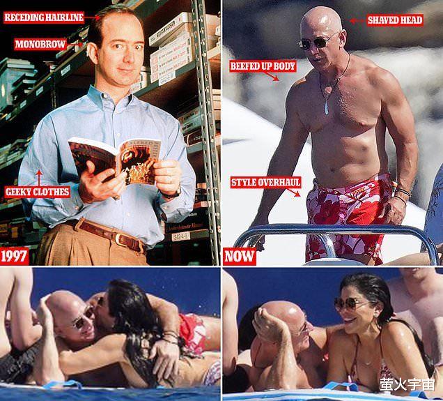 道恩·强森|亿亿富翁贝佐斯的有趣变化：财富爱情将他从科技宅男，变巨石强森