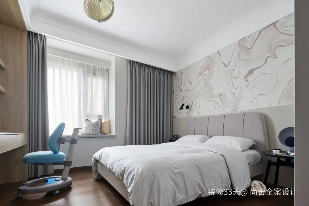 精装改造现代混搭二孩之家