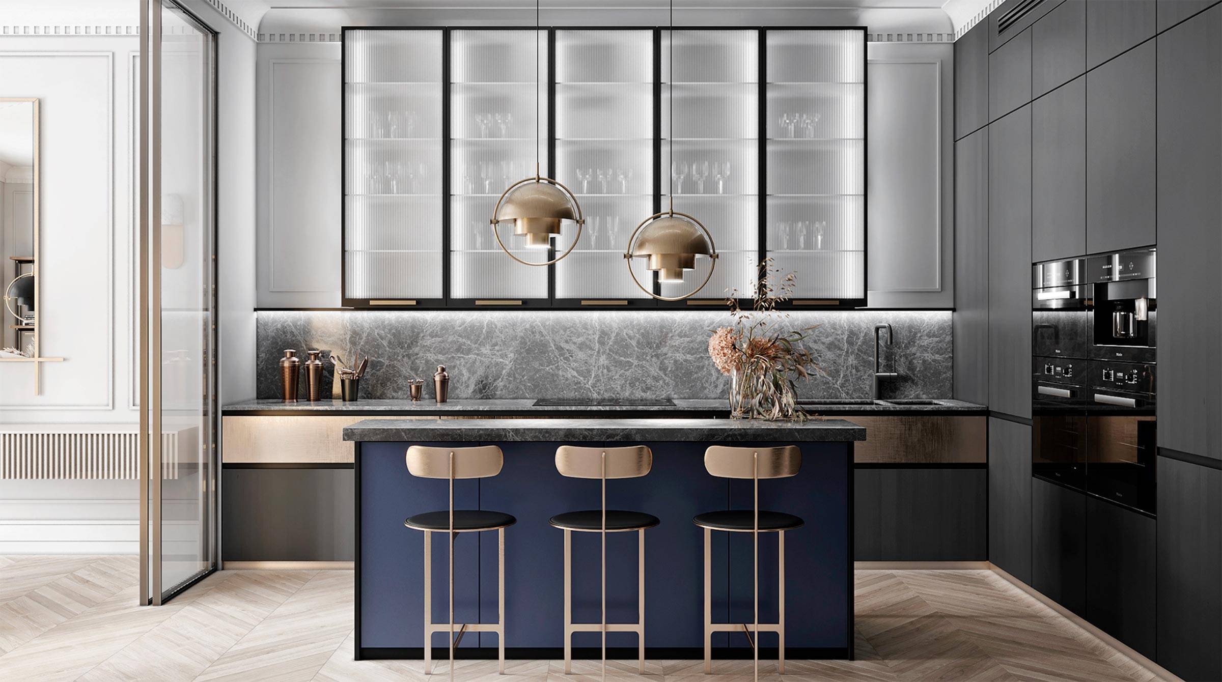 GUBI、Cameron Design House | 贵气金与蓝，复古轻奢雅