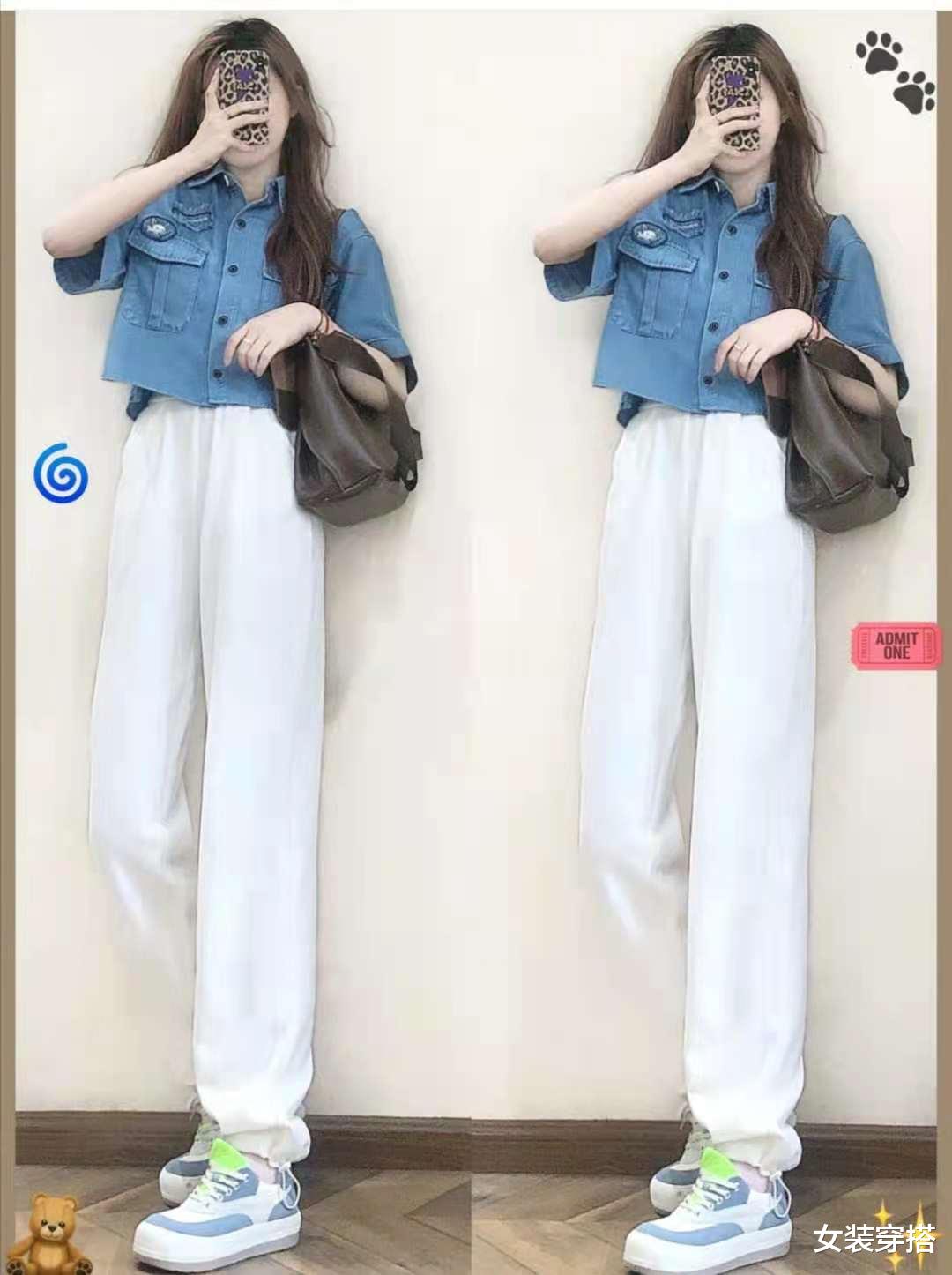 女装穿搭|夏天运动裤搭配什么上衣好看