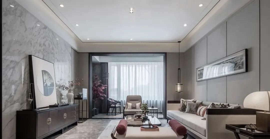 不惑之年无欲则刚|硬装简约，软装古韵十足，这样的新中式风格，大气雅致，端庄沉稳