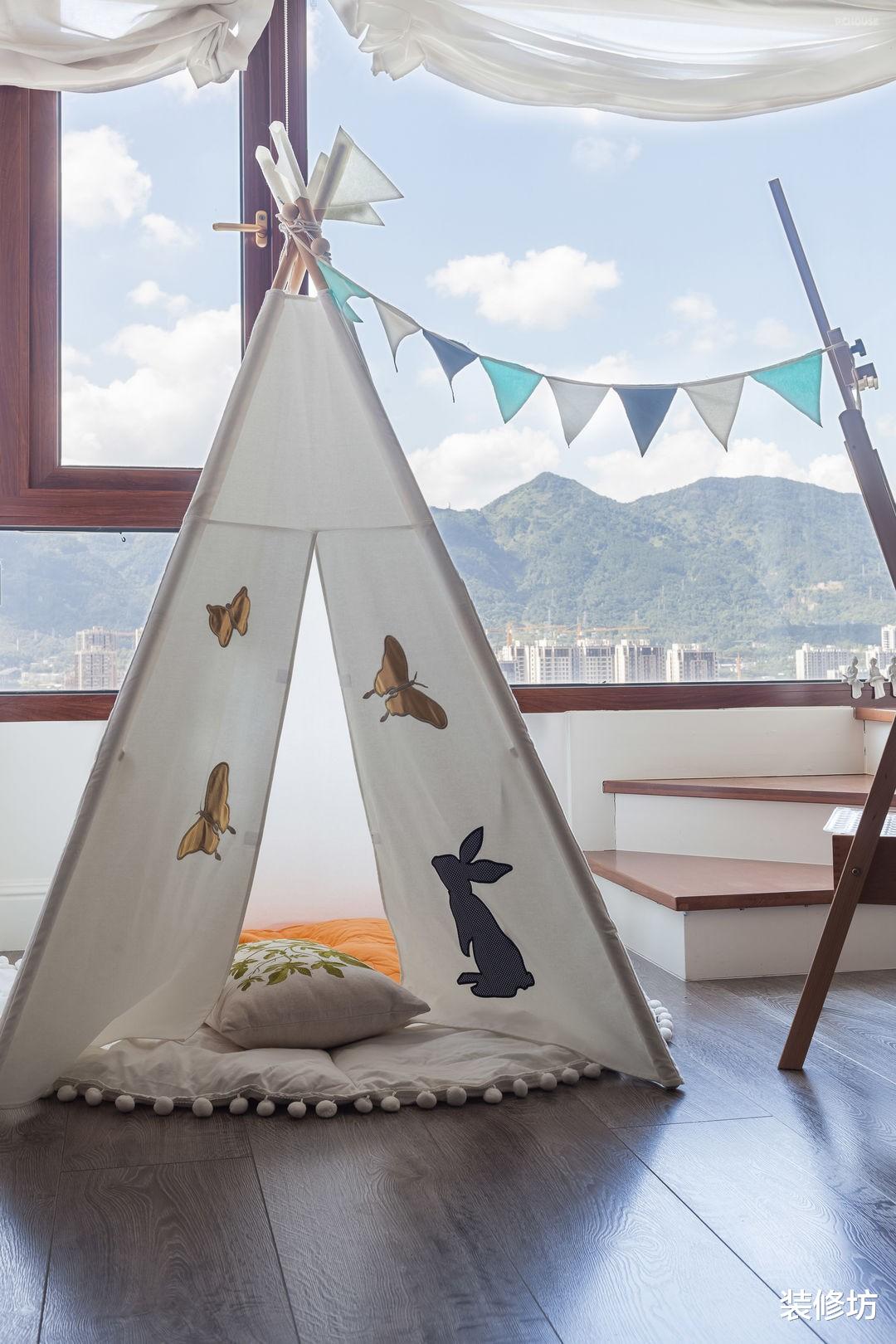 135平方米美式风情，用色彩和创意做装饰，让家充满爱意