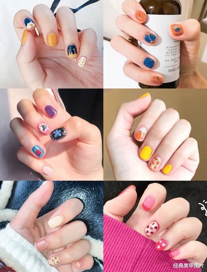 美甲|谁说短指甲不适合做美甲，美酱第一个跳出来反对！