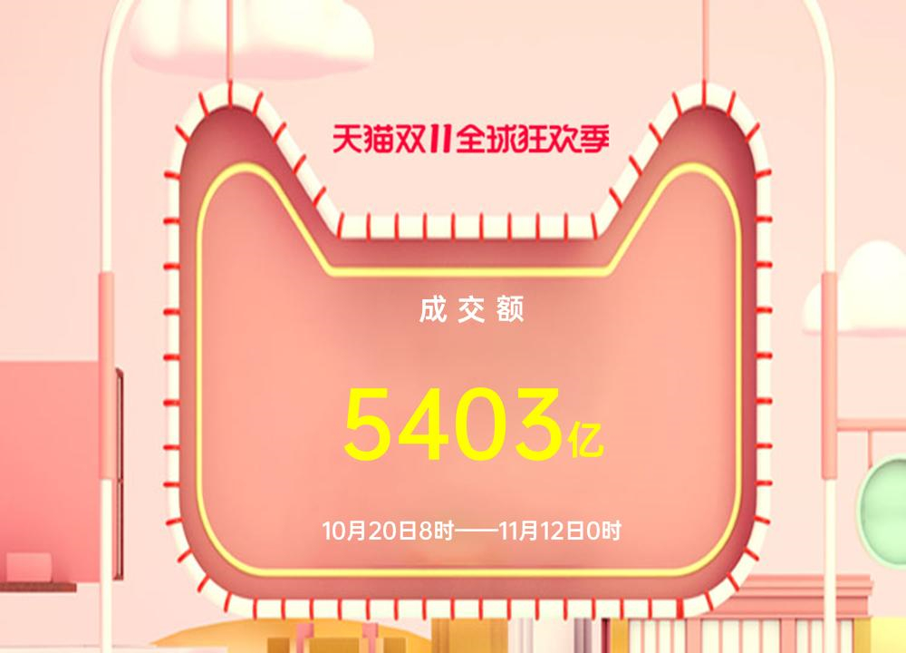 双十一|5403亿！天猫双11狂欢又一次高调收场