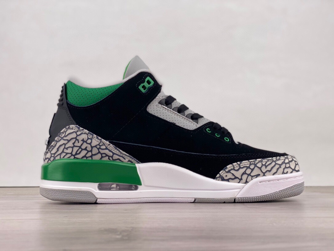 莆田鞋匠|Air Jordan 3 Retro \"Racer Blue\" AJ3 乔3黑绿