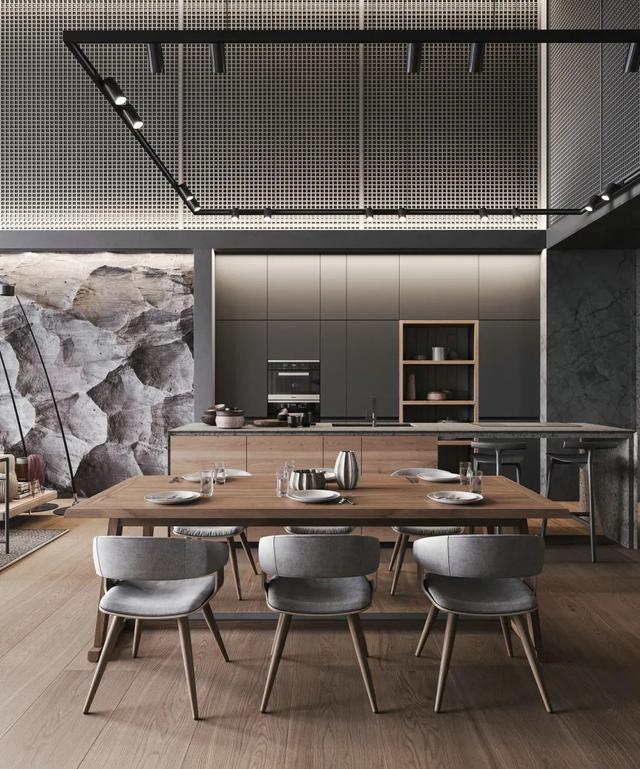 176㎡现代东方风，朴素禅意的设计，粗犷自然很高级