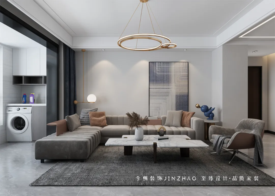 |117㎡现代简约风,经典高级灰,点亮生活格调!