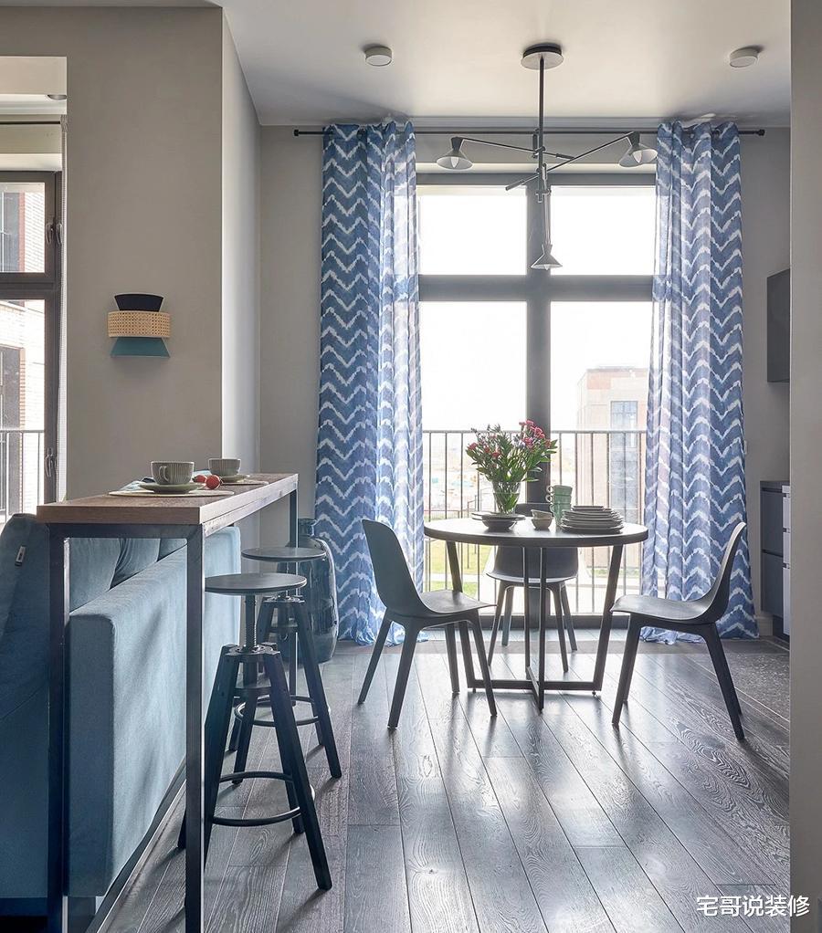 |56岁中年阿姨的独居生活：住43㎡公寓，配色让人宁静舒适，真舒服