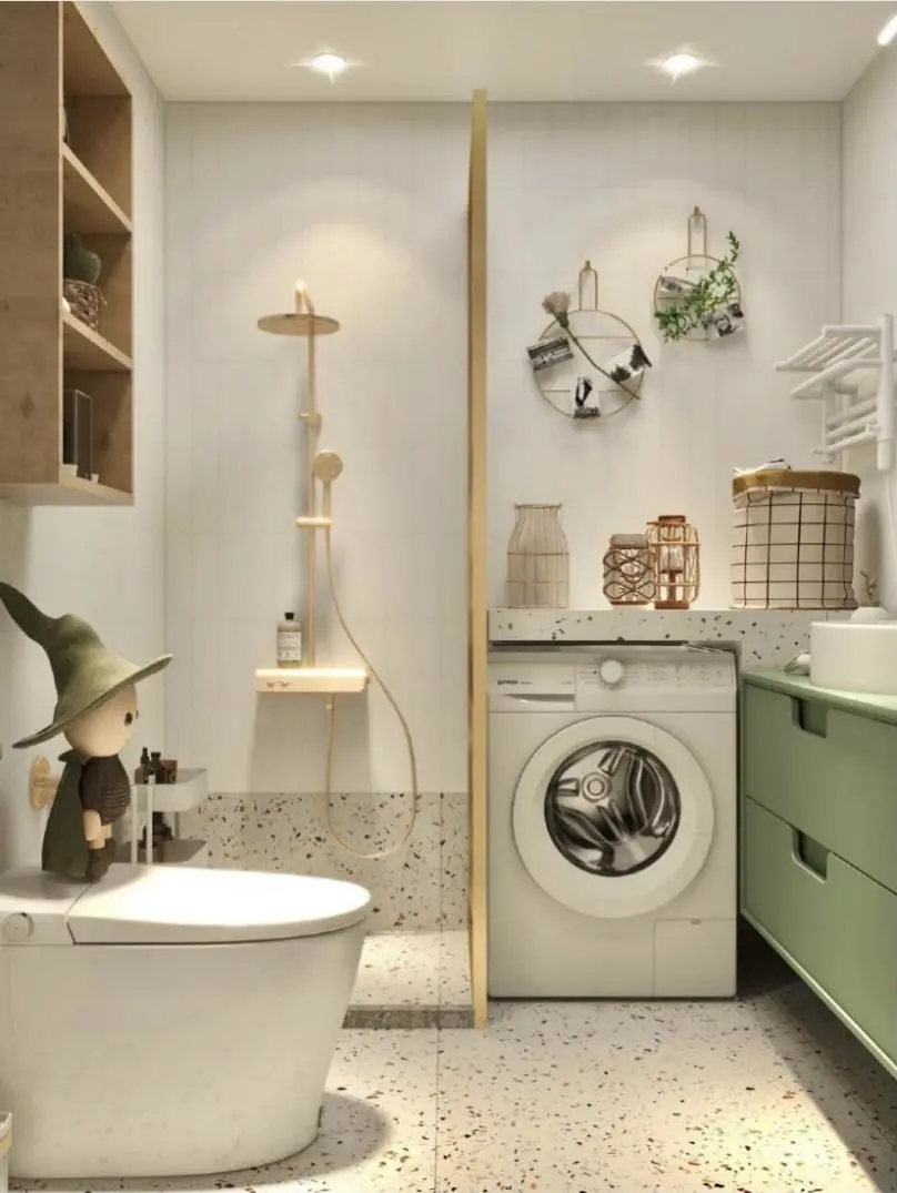 装修设计大全|小卫生间注定憋屈？网友：我家才2㎡这么装真好用！