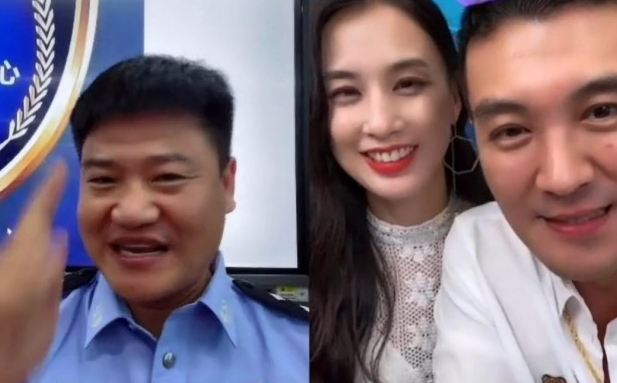 潘长江|反诈陈警官连麦潘长江，被直接无视！黄圣依夫妇做法值得称赞