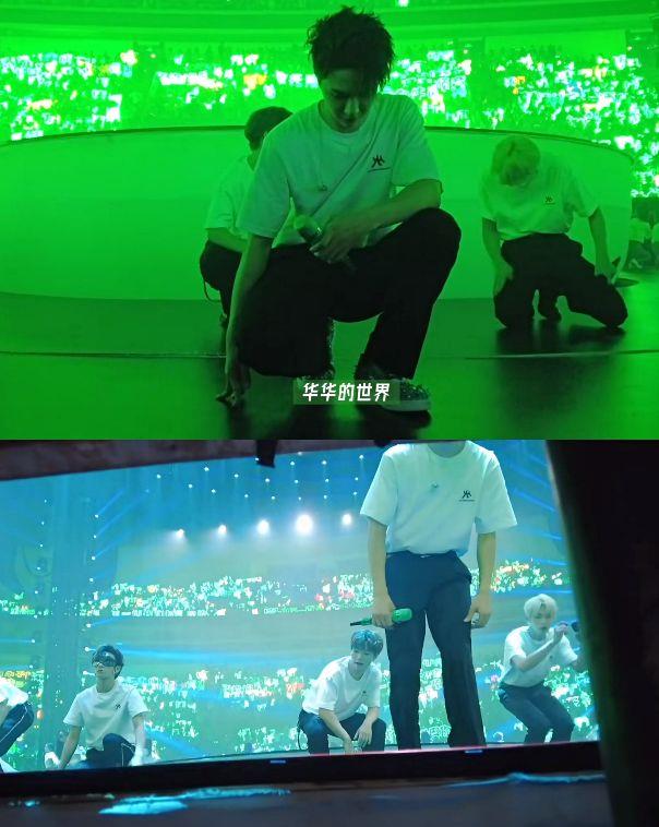 王一博|王一博乐华演唱会全程记录，听到台上喊王一博世界最帅，心里暗爽