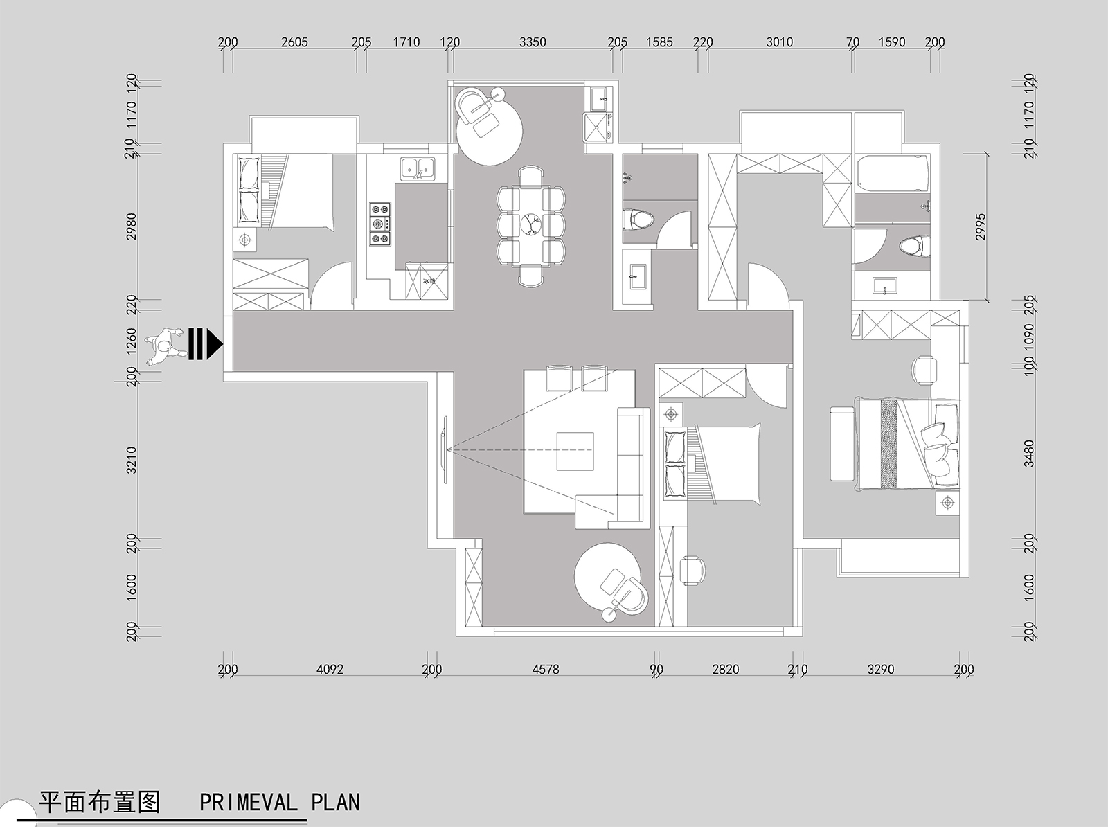 【鲁班装饰】招商雍和府138㎡现代简约风格，尽享生活纵容