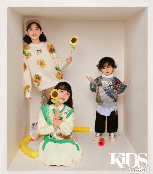 王力宏|张晋蔡少芬拍全家福写真，女儿漂亮儿子乖巧，结婚14年幸福满满