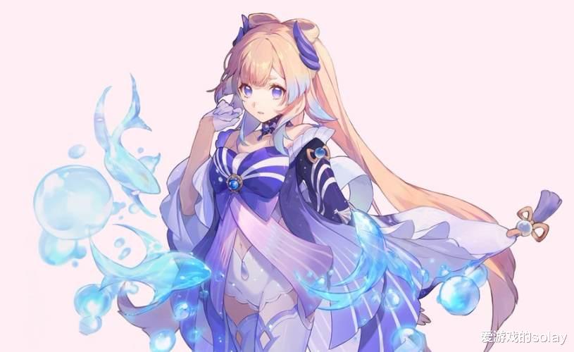 原神|原神:心海初步体验,大招普攻七千一跳伤害不太行,但挂水能力是真香