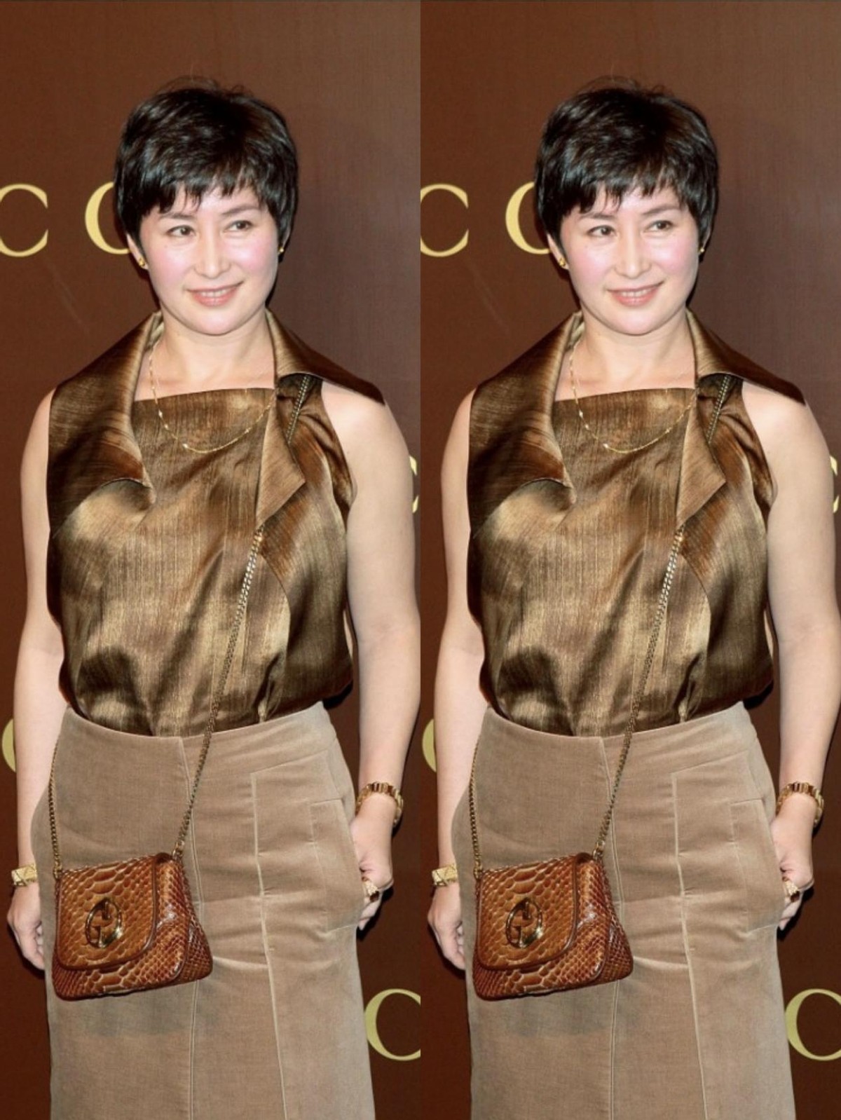 白小白的衣橱|赌王女儿真是自带气场，何超琼虽然脸上有点皱纹，但真挺有韵味