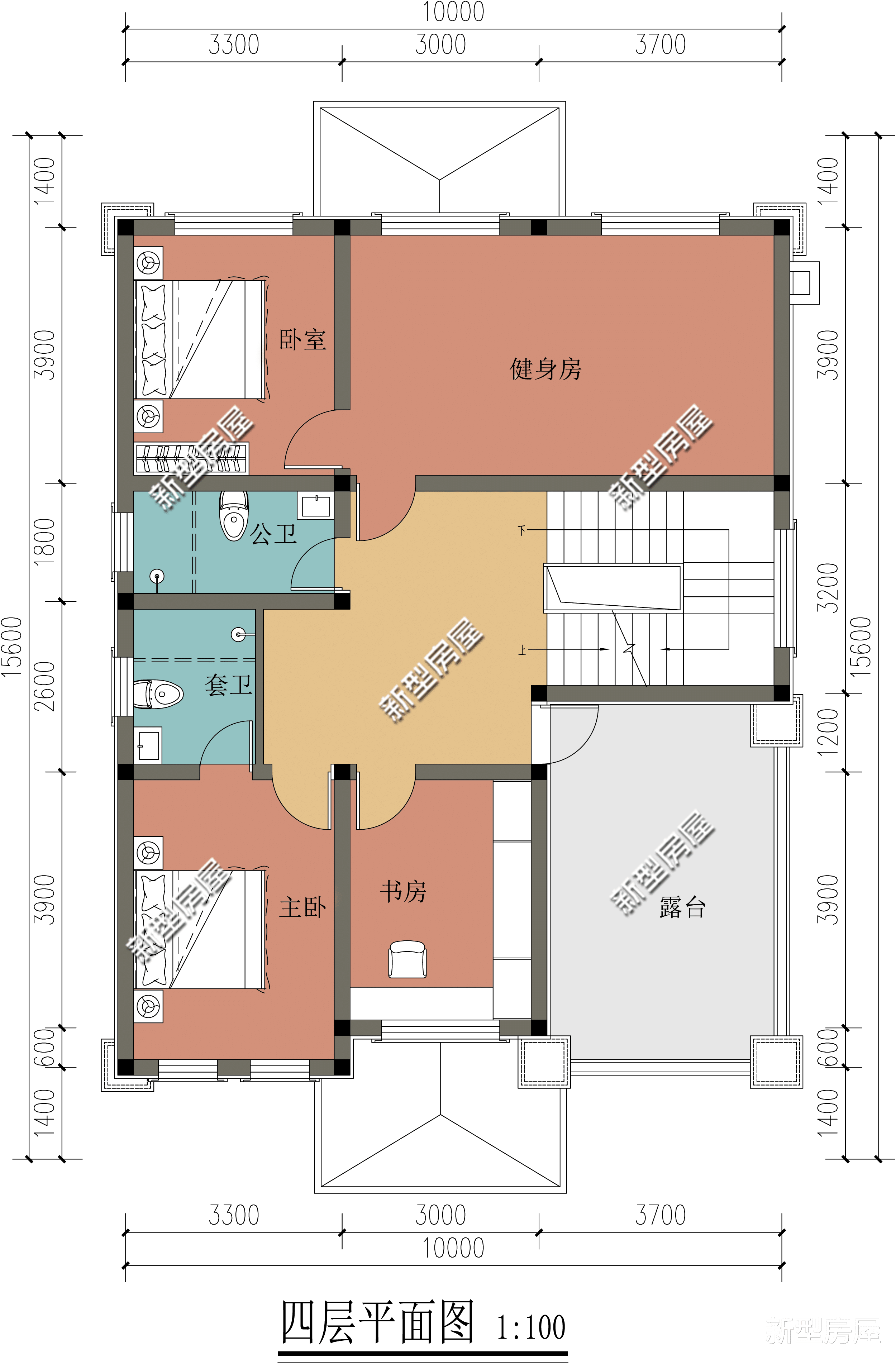 |2021年回农村建房，分享4套带架空层的图纸，再也不用怕发大水了