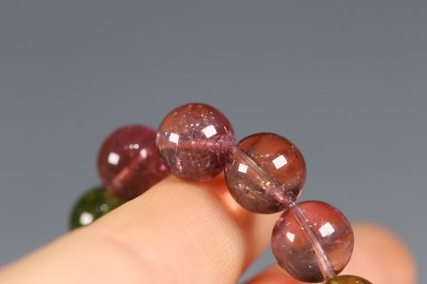 碧玺|清 碧玺手串,上乘碧玺