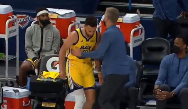 史蒂夫·科爾|我想再打會兒！庫里剛想上場！科爾反手摁住了他：不不不，你不想