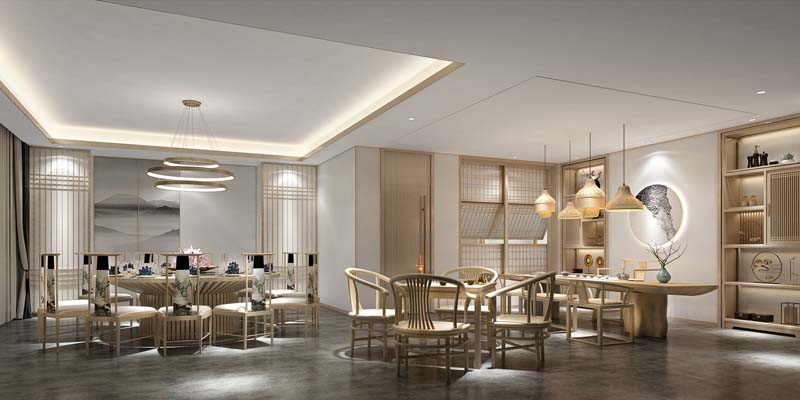 |茶楼装修设计风格选不好？——送你一副水墨画