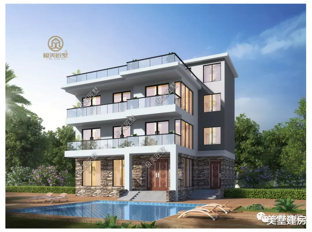 最适合年轻人建的别墅，公寓布局满足新农村生活！