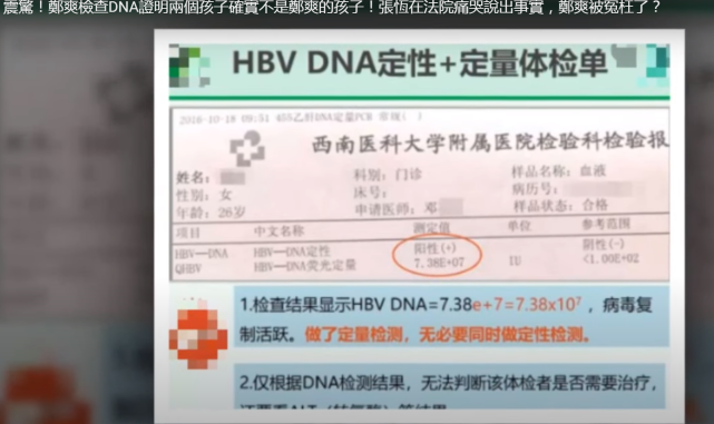 郑爽|郑爽事件风向反转？外网流传假亲子鉴定，称孩子非郑爽亲生