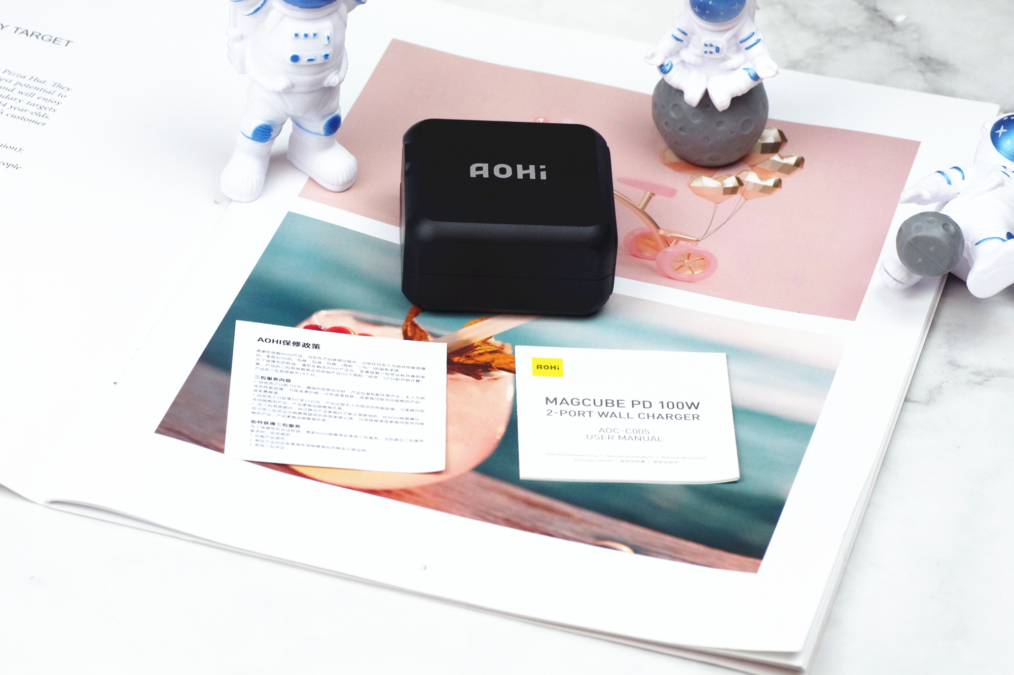 充电器|充电小钢炮，笔记本手机都能用，Aohi 100W氮化镓充电器体验