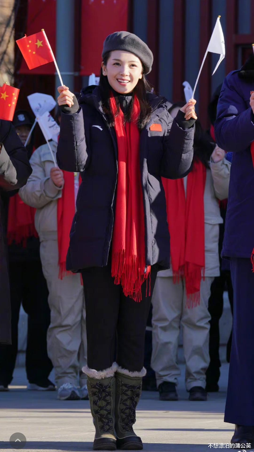 张柏芝|刘涛晒照为冬奥加油，和21岁杨倩同框一点不显老，合影里还有黄子韬