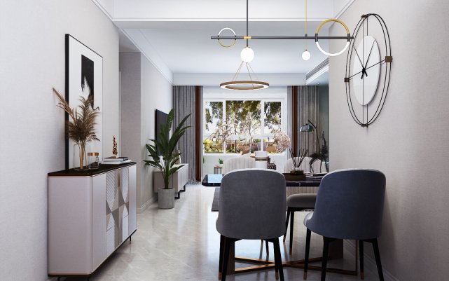 |110平三居室简单大方，目光所及之处皆是家的温暖