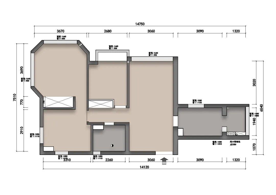 80㎡老旧小三居,改清新日式灵活两居,一个人的生活随性自由~