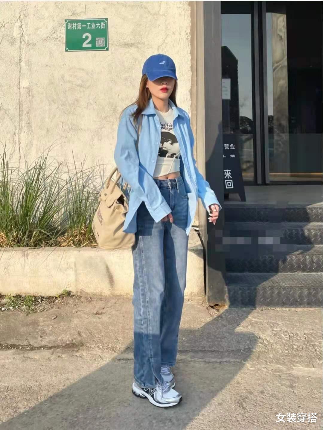 女装穿搭|早秋衬衫下面配什么裤子好看
