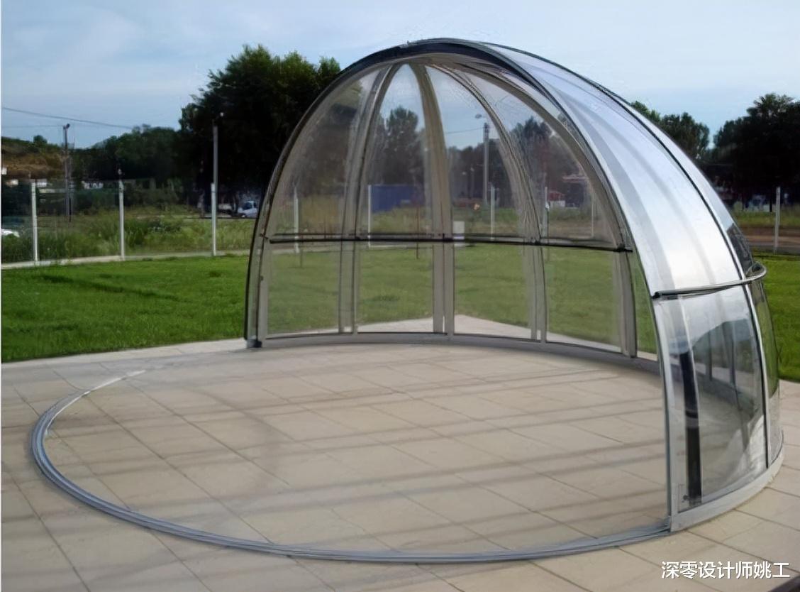 弧形玻璃做顶,整面采光,这阳光房看似简单,实际上造价真不算低