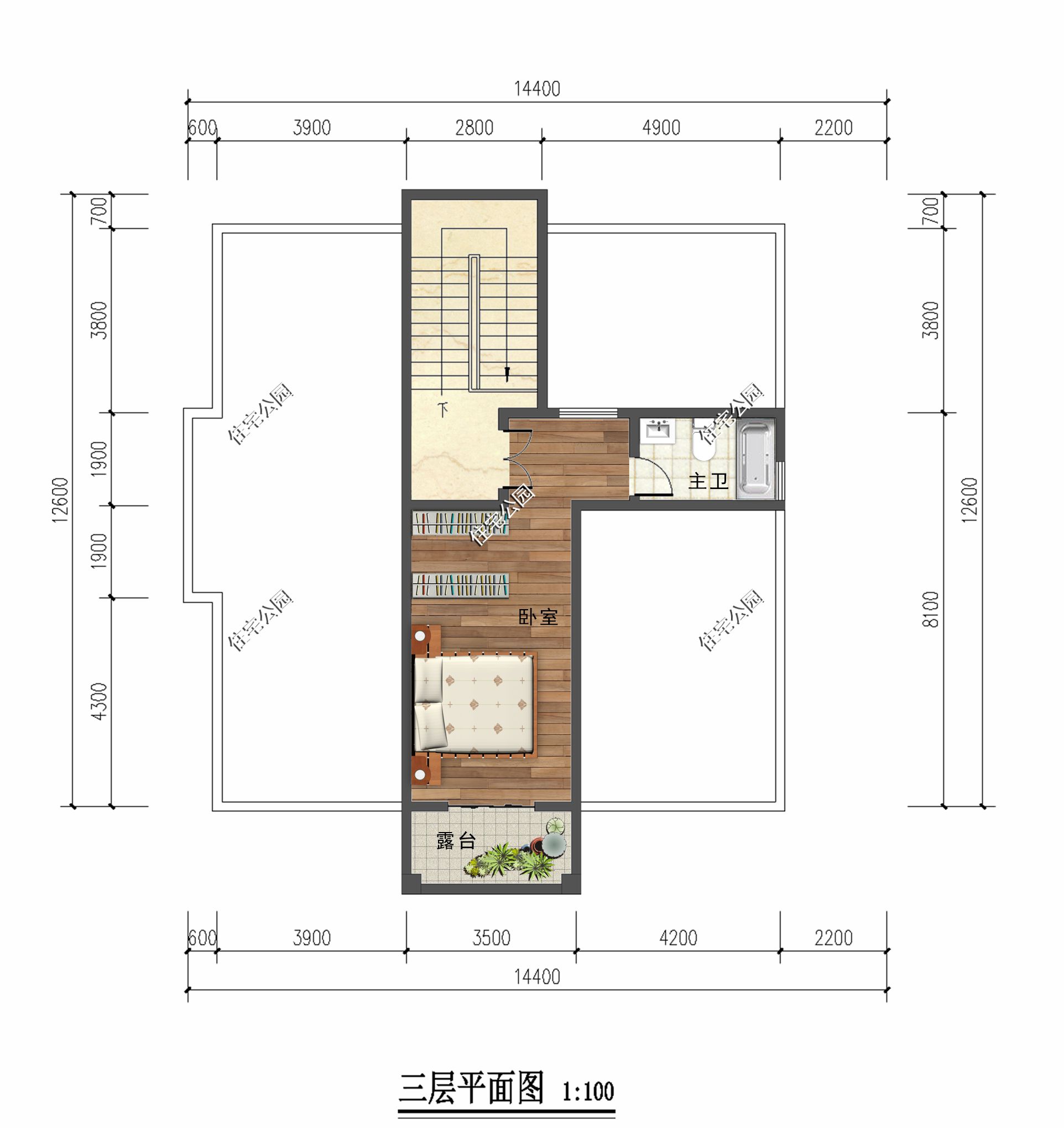 14×12米农村二层半别墅,实用还漂亮,7间卧室绝对够住