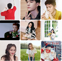 袁冰妍|明星2022新年营业图：花丛中的杨幂刘亦菲赵丽颖，红衣肖战任嘉伦