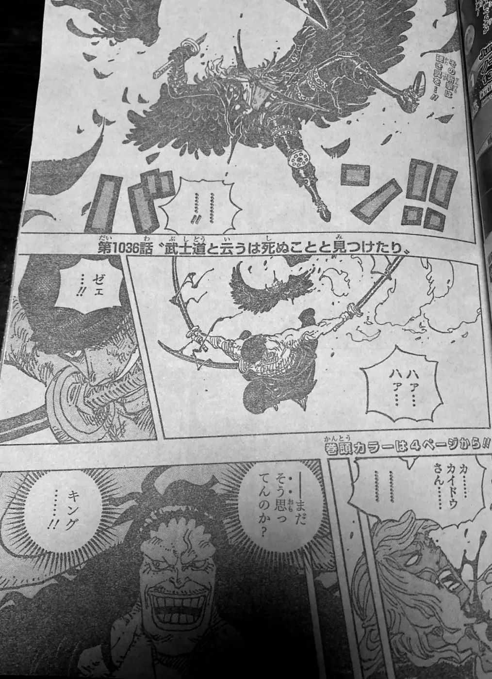 路飞|海贼王1036话，凯多、路飞双双倒下，鬼岛之巅上演巅峰对决