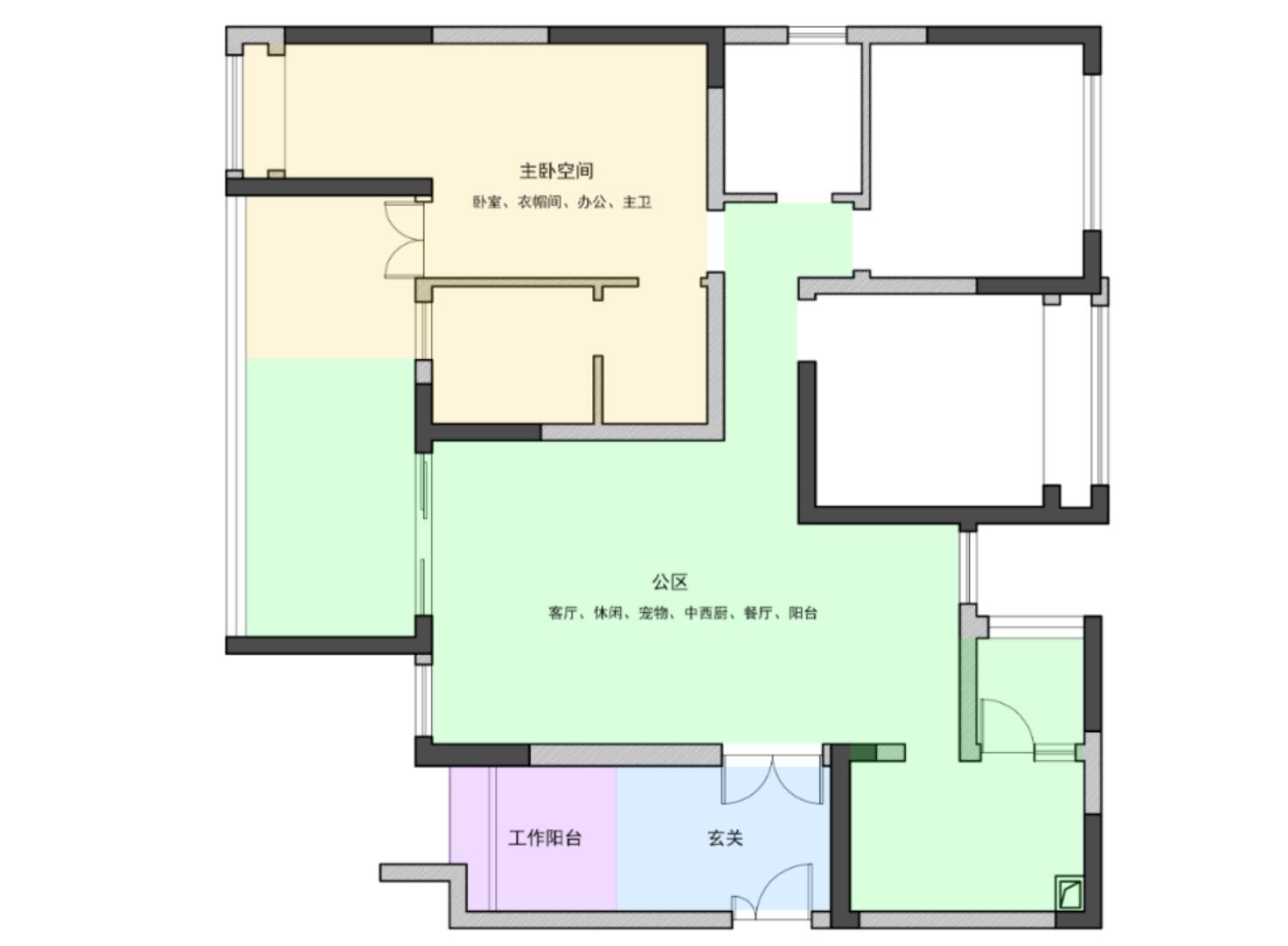 小拾谈装修|参观她126㎡新家，玄关做三面储物柜，阳台一分为二，超实用