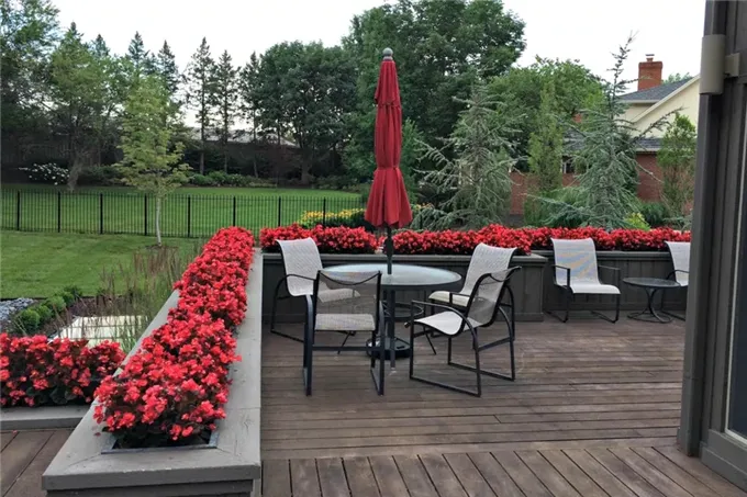 这个设计感十足,色彩斑斓的现代庭院,真漂亮!